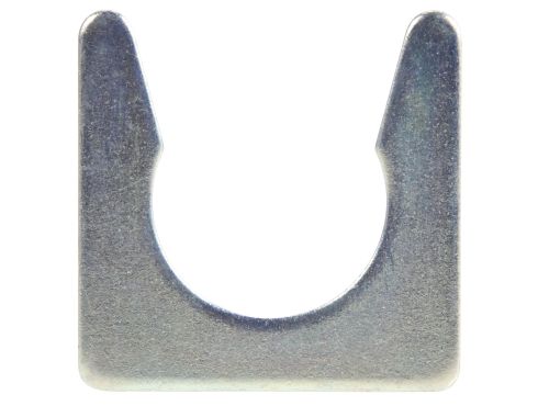 Straight Mold Harness Clip, Silver Steel, 1.5 in.