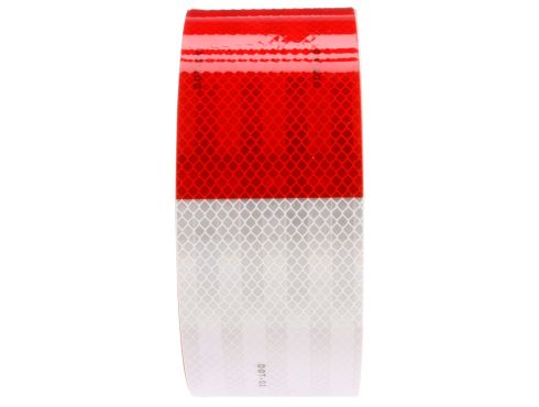 Red/White Reflective Tape, 3 in. x 150 ft.