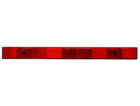 Narrow Rail, Rectangle, Red, Reflector, 2 Screw or Adhesive Mount
