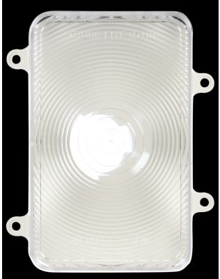 Incandescent, Clear Rectangular, 1 Bulb, Back-Up Light, 4 Screw Bracket Mount, Socket Assembly, Bulk