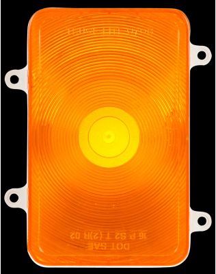 Incandescent, Yellow Rectangular, Rear Turn Signal, 4 Screw Mount, Socket Assembly, Bulk