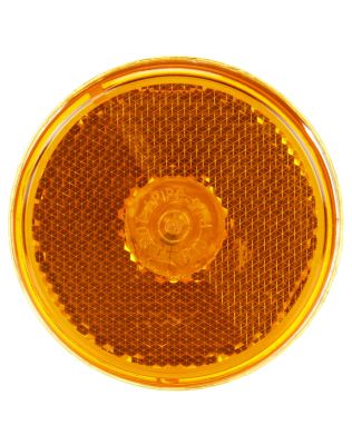 10 Series, Incandescent, Yellow Round, 1 Bulb, Marker Clearance Light, PC, Reflectorized, PL-10, 12V