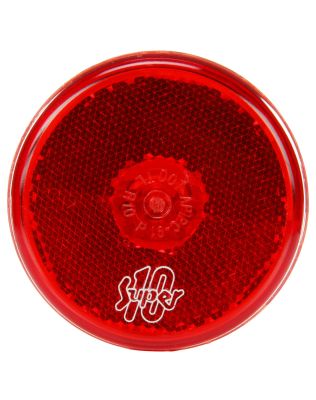 Super 10, Incandescent, Red Round, 1 Bulb, Marker Clearance Light, PC, Reflectorized, PL-10, 12V