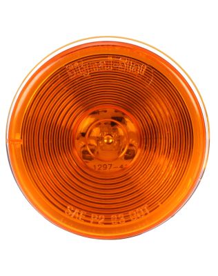 Signal-Stat, 2 1/2&quot; Round, LED, Yellow Round, 1 Diodes, Marker Clearance Light, P2, PL-10, 12V