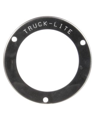 10 Series, Flange Cover, 2-1/2 in Mounts, Used In Round Shape Lights, Silver Stainless Steel