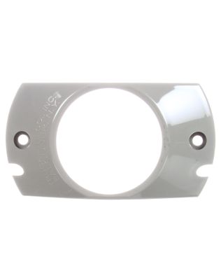 10 Series, Deflector Mount, 2-1/2 in Diameter Lights, Used In Round Shape Lights, Gray Polycarbonate, 2 Screw Bracket Mount