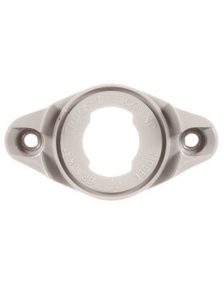 10 Series, Ribs Back, Bracket Mount, 2 in Diameter Lights/ 2-1/2 in Diameter Lights, Used In Round Shape Lights, Gray Polycarbonate, 2 Screw Bracket Mount