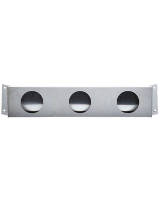 10 Series, Bracket Mount, 2-1/2 in Diameter Lights, Used In Round Shape Lights, Silver Stainless Steel, 4 Screw Bracket Mount