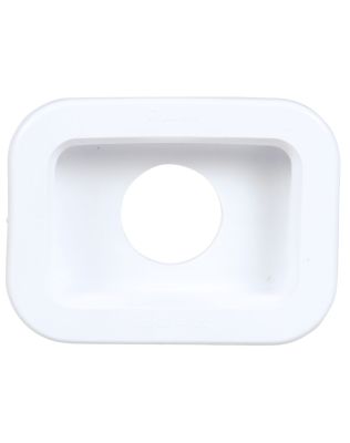 Open Back, White PVC, Grommet for 14 Series and 2.5 x 3.5 in. Lights, Rectangular