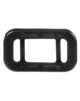 Open Back, Black PVC, Grommet for 15 Series and 1.5 x 3 in. Lights, Rectangular