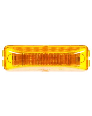 19 Series, Base Mount, LED, Yellow Rectangular, 4 Diode, Marker Clearance Light, P2, 19 Series Male Pin, 12V