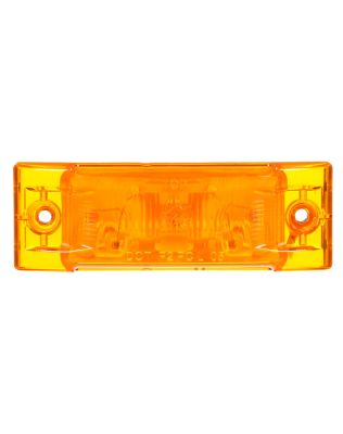 Super 21, Incandescent, Yellow Rectangular, 1 Bulb, Marker Clearance Light, PC, 2 Screw, Super 21 Plug, Stripped End, 12V, Kit