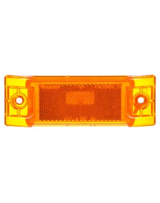 Super 21, Incandescent, Yellow Rectangular, 1 Bulb, Marker Clearance Light, P2, 2 Screw, Reflectorized, Super 21 Plug, Stripped End, 12V, Kit, Pallet