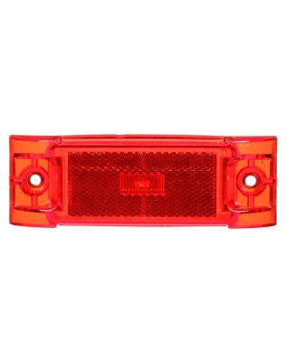 21 Series, LED, Red Rectangular, 1 Diode, Marker Clearance Light, PC, 2 Screw, Reflectorized, Fit 'N Forget M/C, .180 Bullet Terminal/Ring Terminal, 12V, Kit