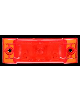 Super 21, Incandescent, Red Rectangular, 1 Bulb, Marker Clearance Light, PC, 2 Screw, Super 21 Plug, 12V, Bulk