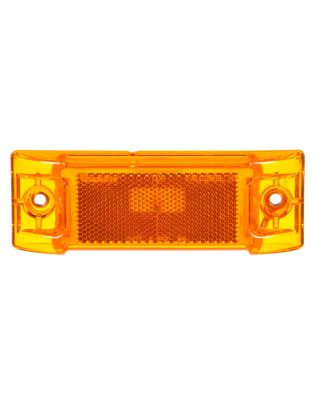 Super 21, Incandescent, Yellow Rectangular, 1 Bulb, Marker Clearance Light, P2, 2 Screw, Reflectorized, Super 21 Plug, 12V