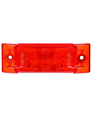 Super 21, Incandescent, Red Rectangular, 1 Bulb, Marker Clearance Light, PC, 2 Screw, Super 21 Plug, 24V