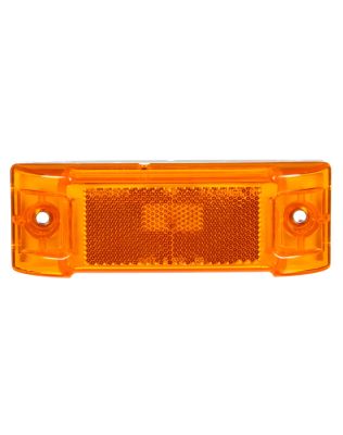 Super 21, Incandescent, Yellow Rectangular, 1 Bulb, Marker Clearance Light, P2, 2 Screw, Super 21 Plug, .180 Bullet Terminal, 12V, Kit