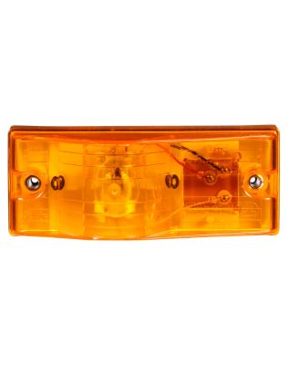 22 Series, w/Gasket, Incandescent, Yellow Rectangular, 1 Bulb, Side Turn Signal, 2 Screw, PL-3, 12V