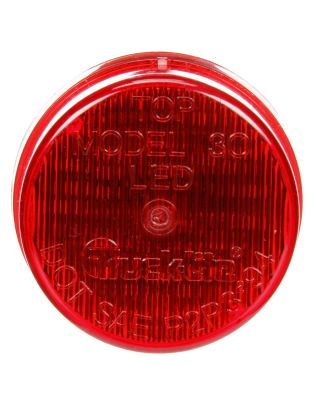 30 Series, LED, Red Round, 3 Diode, Marker Clearance Light, P3, Fit 'N Forget M/C, 12-24V