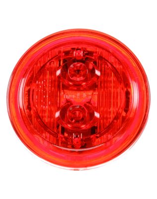30 Series, Low Profile, LED, Red Round, 6 Diode, Marker Clearance Light, PC, PL-10, 12V, Bulk