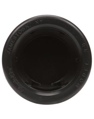 Closed Back, .50&quot; Exit Hole, Black PVC, Grommet for 30 Series and 2 in. Lights, Round