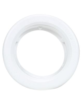 Open Back, White PVC, Grommet for 30 Series and 2 in. Lights, Round