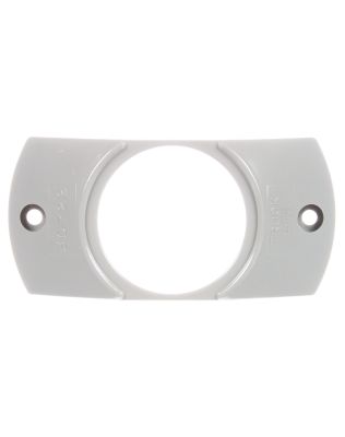 30 Series, Deflector Mount, 30 Series Lights, Used In Round Shape Lights, Gray Polycarbonate, 2 Screw Bracket Mount/Gray Grommet