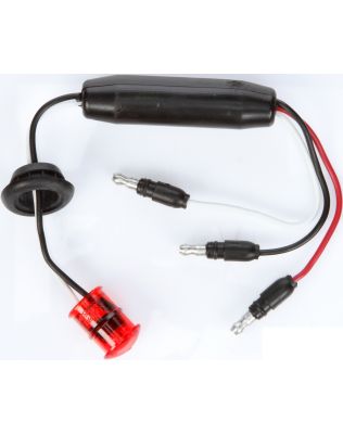 33 Series LED 0.75" Round 1 Diode Red Polycarbonate Lens, Black Rubber Grommet Mount Hardwired 12V, P2 Dual  Marker Clearance Light Kit