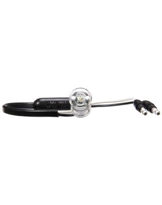 Super 33 .75" LED Round 1 Diode Clear Polycarbonate Lens, Grommet Mount Hardwired 12V, High Amp Interior Utility & Dome Light