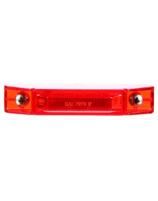 35 Series, LED, Red Rectangular, 1 Diode, Marker Clearance Light, P2, 2 Screw, Fit 'N Forget M/C, .180 Bullet Terminal/Ring Terminal, 12V, Kit, Bulk