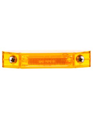 35 Series, LED, Yellow Rectangular, 2 Diode, Marker Clearance Light, P2, 2 Screw, Fit 'N Forget M/C, 12V, Bulk