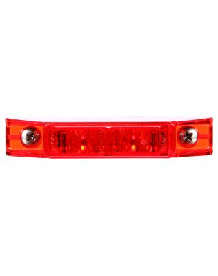 35 Series, LED, Red Rectangular, 5 Diode, Marker Clearance Light, PC, 2 Screw, Fit 'N Forget M/C, 12V, Bulk
