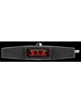 36 Series, Flex-Lite Side Exit, LED, Red Winged, 3 Diode, Marker Clearance Light, PC, Adhesive Mount, Hardwired, .180 Bullet Terminal, 12V