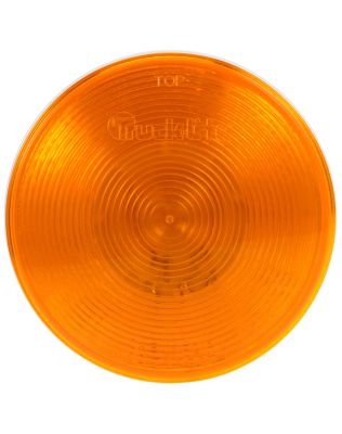 40 Series, Incandescent, Yellow Round, 1 Bulb, Front/Park/Turn, Black PVC, Grommet Mount, 12V, PL-3, Stripped End/Ring Terminal, Kit, Bulk
