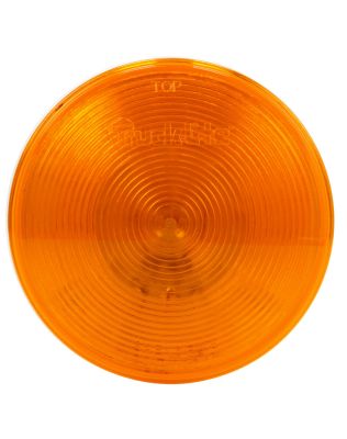 40 Series, Incandescent, Yellow Round, 1 Bulb, Front/Park/Turn, Black PVC, Grommet Mount, 24V, PL-3, Stripped End/Ring Terminal, Kit, Bulk