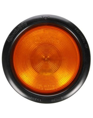 40 Economy, Incandescent, Yellow Round, 1 Bulb, Front/Park/Turn, Black PVC, Grommet Mount, 12V, PL-3, Stripped End/Ring Terminal, Kit, Pallet