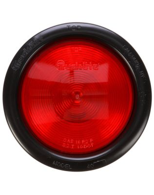 40 Series, Incandescent, Red, Round, 1 Bulb, Stop/Turn/Tail, Black Grommet Mount, Hardwired, Stripped End/Ring Terminal, 12V, Kit, Bulk