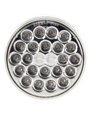 Signal-Stat, LED, Clear/Yellow Round, 24 Diode, Front/Park/Turn, 12V, PL-3, Bulk