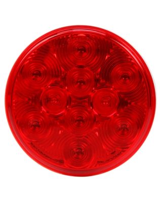 LED SIGNAL STAT S/T/T 4&quot; ROUND 10 DIODE LAMP, RED