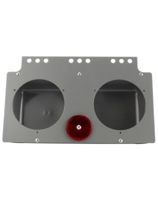 40 Series, Bracket Mount, 4 in Diameter Lights, Used In Round Shape Lights, Gray Metal, 9 Screw Bracket Mount
