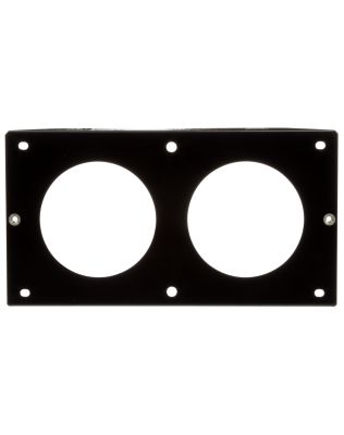 40 Series, Bracket Mount, 4 in Diameter Lights, Used In Rectangular Shape Lights, Black Steel, 2 Screw Bracket Mount