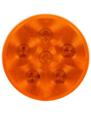 Super 44, In-Phase, LED, Strobe, 6 Diode, Round Yellow, Class II, Hardwired, Packard Connector 282087/Weather Connector 12015791, 12V