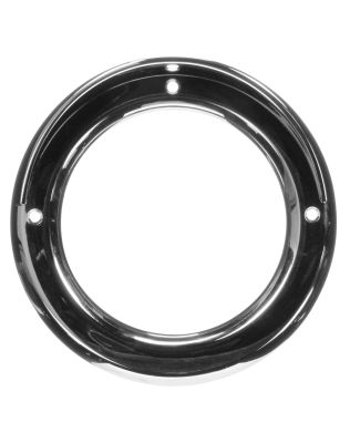 Open Back, Visor Cover, Chrome Plastic, Grommet Visor Cover for 40, 44 Series and 4 in. Lights, Round