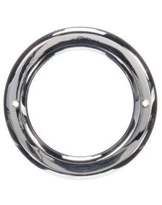 Open Back, Chrome Plastic, Grommet Cover for 40 Series, 44 Series and 4 in. Lights, Round