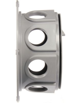 Super 50, 8-Port, 8 Terminal, Grey/Black Plastic, Surface Mount, Junction Box, Kit