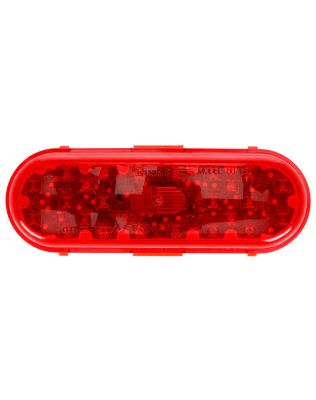 60 Series, Retrofit, LED, High Mounted Stop Light, 26 Diode, Oval Red Polycarbonate, Black Grommet Mount, Fit 'N Forget S.S., Packard Connector 12020398, 12V, Kit, Pallet