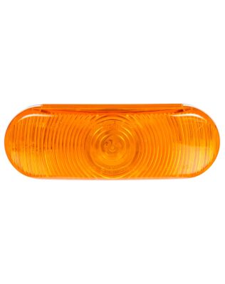 Super 60, Vertical/Horizontal Mount, Incandescent, Yellow Oval, 1 Bulb, Rear Turn Signal, PL-3, 12V, Bulk