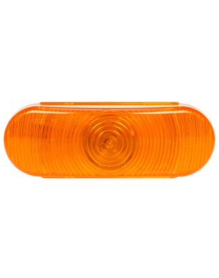 Super 60, Incandescent, Yellow Oval, 1 Bulb, Front/Park/Turn, 24V, PL-3