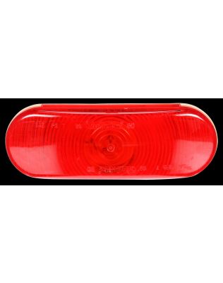 60 Economy, Incandescent, Red, Oval, 1 Bulb, Stop/Turn/Tail, PL-3, 12V